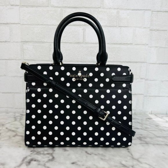kate spade Handbags - Kate Spade Staci Polka Dot Medium Satchel Crossbody